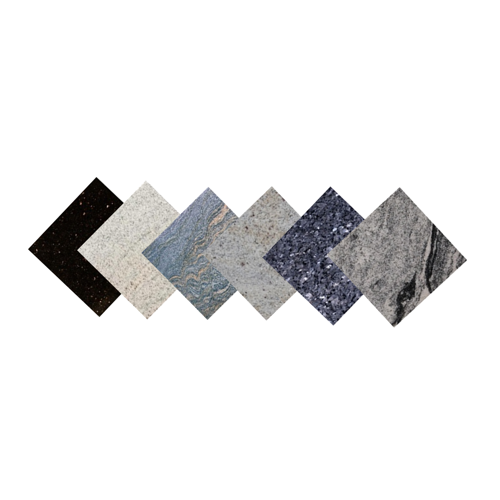 Granitfliesen Musterstück in 10x10 cm