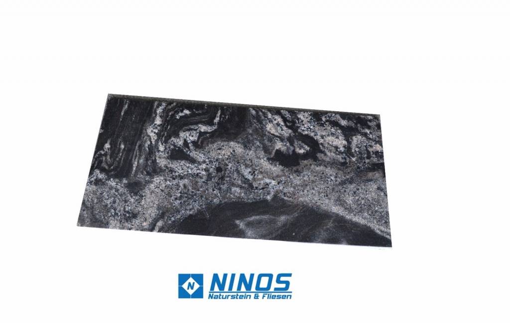 Black Forest Granitfliesen Geflammt Premium Qualität in 61x61x1,2 cm