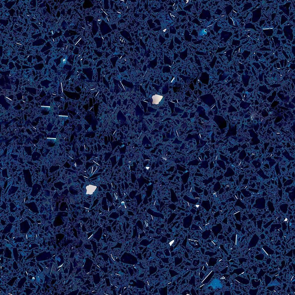 Starlight Blue Quarz composite Carrelage brillant, Conservé, Calibré, qualité premium  in 60x30x1 cm