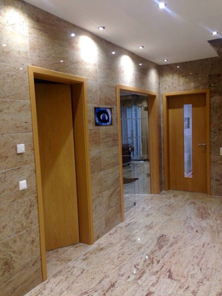 Shivakashi Ivory Brown Granitfliesen Gebürstet Premium Qualität in 60x40x1 cm