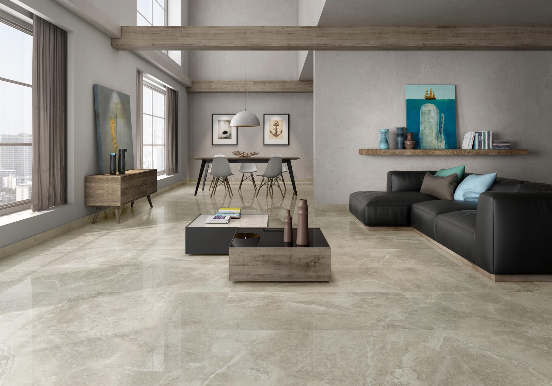 Bodenfliesen AREZZO PERLA Poliert 60x60 cm