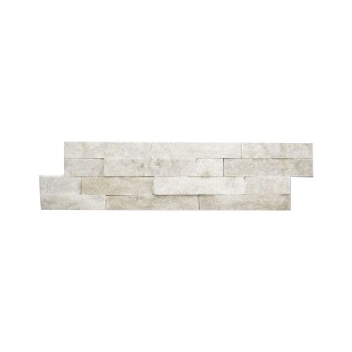 Brickstone Weiß Quarzit Cegła ścienne Wandskierowane w stronę ściany  in 55x15 cm