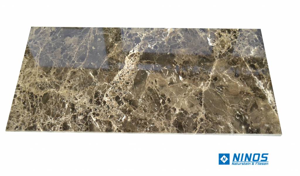 Emperador Marmorfliesen Poliert, Gefast, Kalibriert Premium Qualität in 61x30,5x1 cm