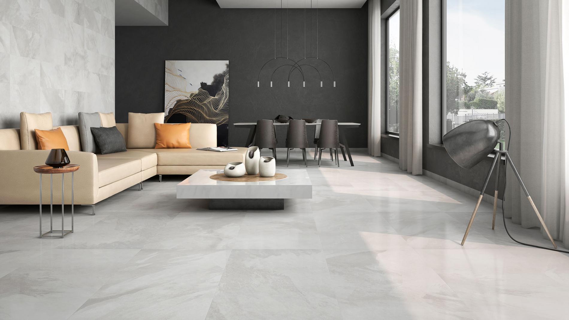 Bodenfliesen K.SLATE SILVER Matt 60x120 cm