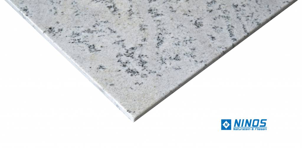 Kashmir White Scuro Granitfliesen Gebürstet Premium Qualität in 61x30,5x1 cm