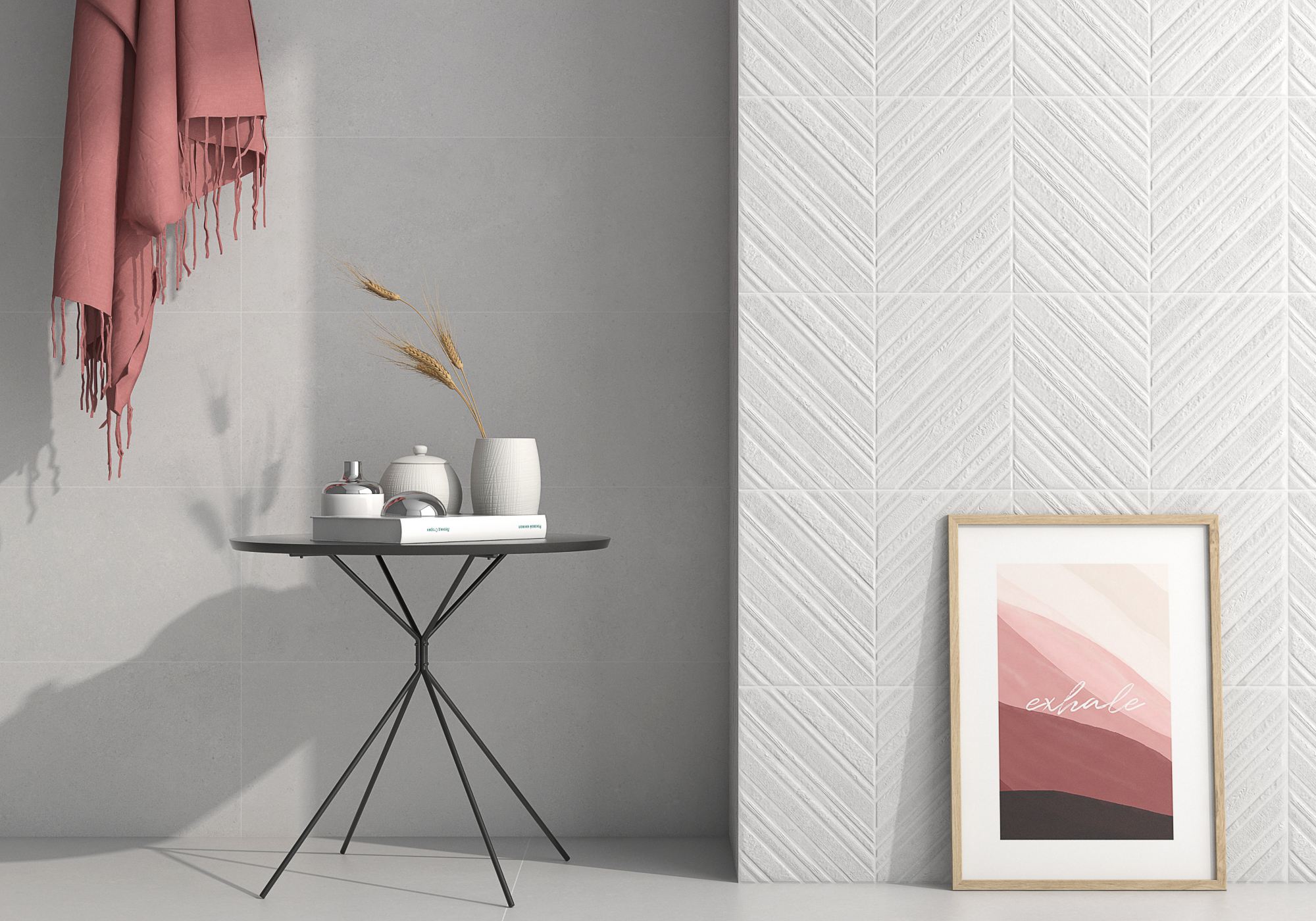 Wandtegels G.Derry Gris Glasiert 25x70 cm