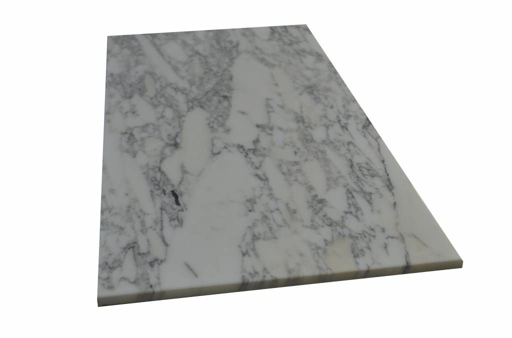 Arabescato Marmorfliesen Poliert, Gefast, Kalibriert Premium Qualität in 61x30,5x1 cm 