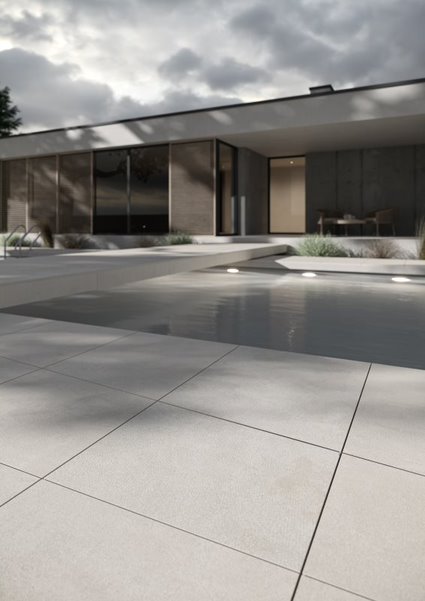  Carrelage Exterieur Feinsteinzeug Intense. DARK GREY REKT. 20MM MAT. 59,5X59,5  