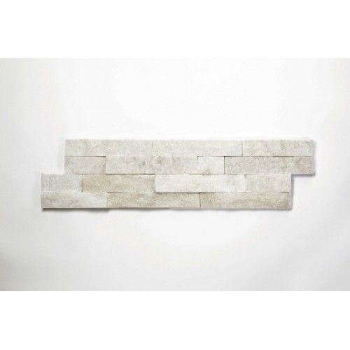Brickstone Weiß Quarzit Cegła ścienne Wandskierowane w stronę ściany  in 55x15 cm