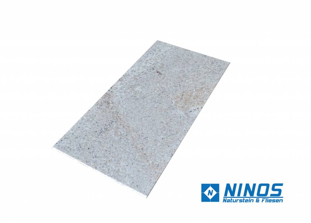 Kashmir Cream Granitfliesen Geschliffen Premium Qualität in 30,5x30,5x1 cm