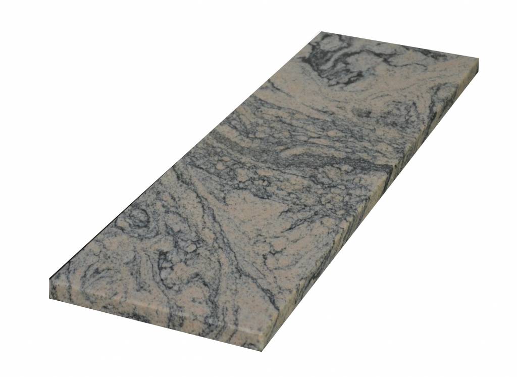 Juparana China 100x20x2 cm Parapet z kamienia naturalnego