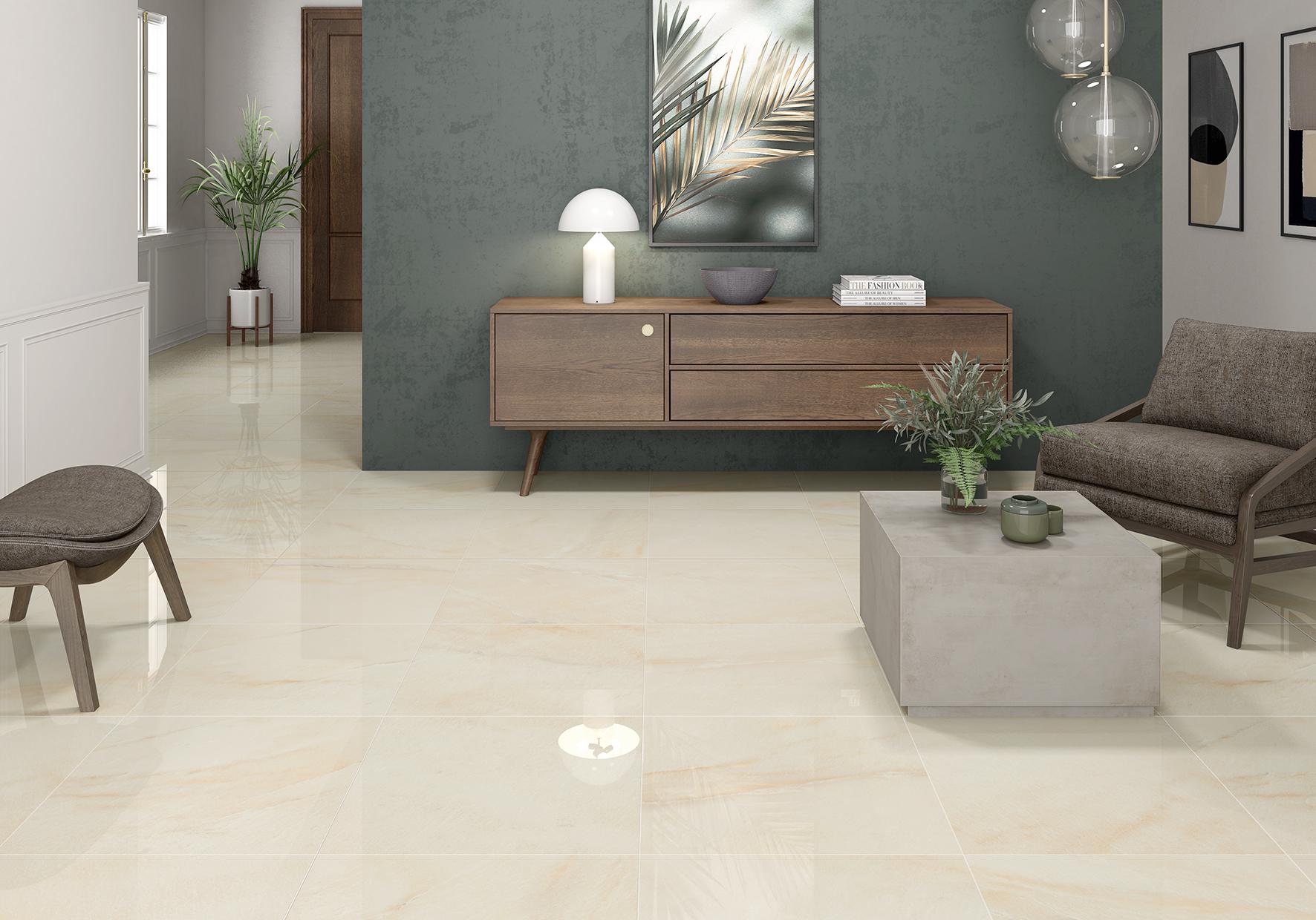 Bodenfliesen AT.BAHIA IVORY Glasiert 60x60 cm