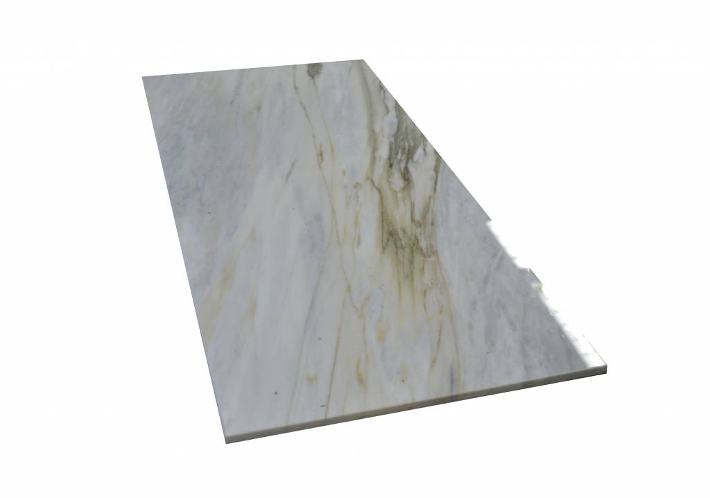 Calacatta Bluette Marmorfliesen Poliert, Gefast, Kalibriert Premium Qualität in 61x30,5x1 cm 