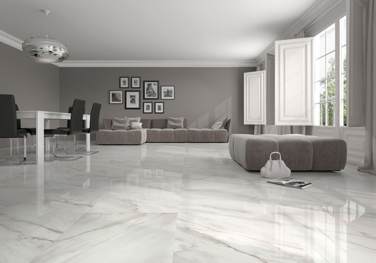 Bodenfliesen G.Calacatta Blanco Glasiert 60x120 cm