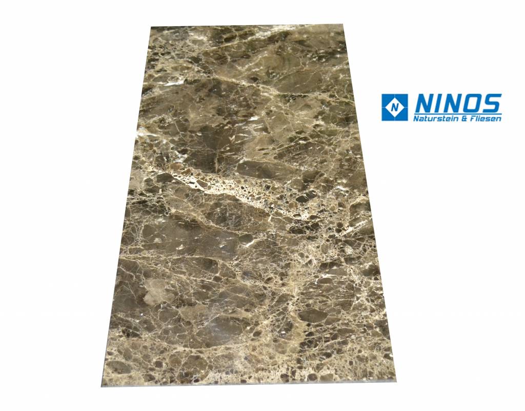 Emperador Marmorfliesen Poliert, Gefast, Kalibriert Premium Qualität in 61x30,5x1 cm