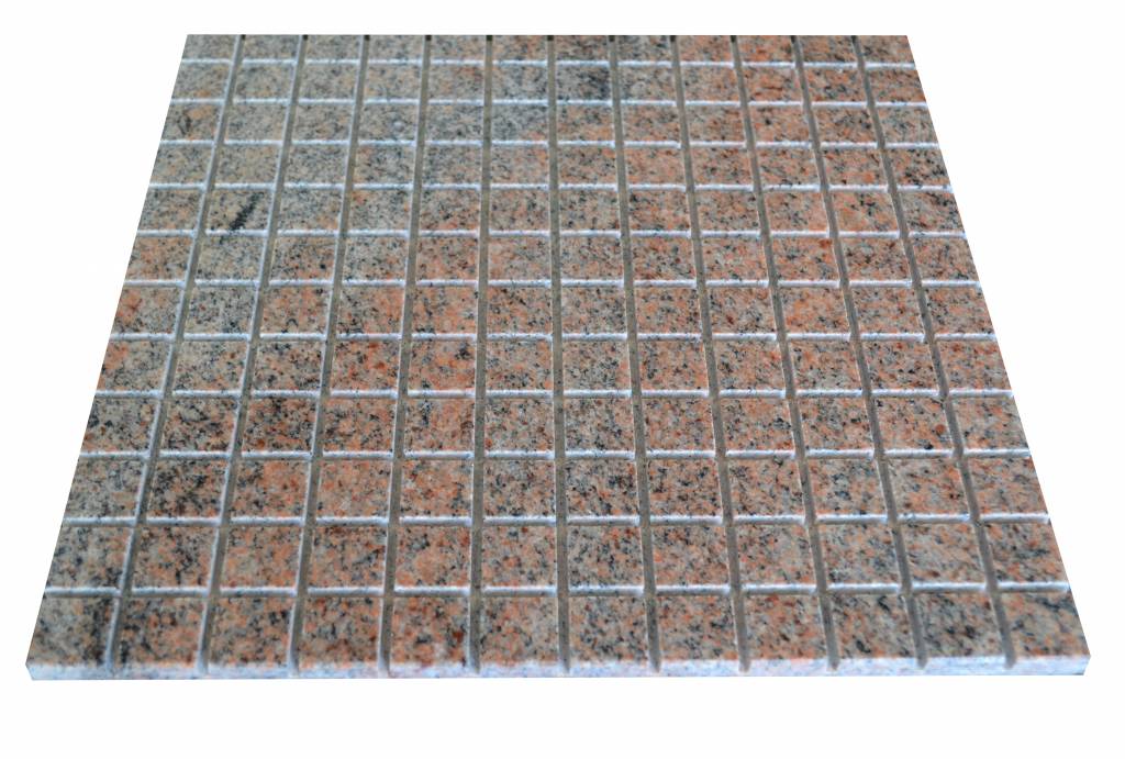 Multicolor Red Granit Mosaic tiles  in 30x30 cm