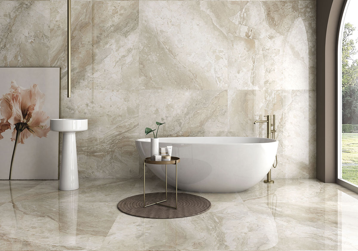 Bodenfliesen G.Leyte Beige Poliert 120x120 cm
