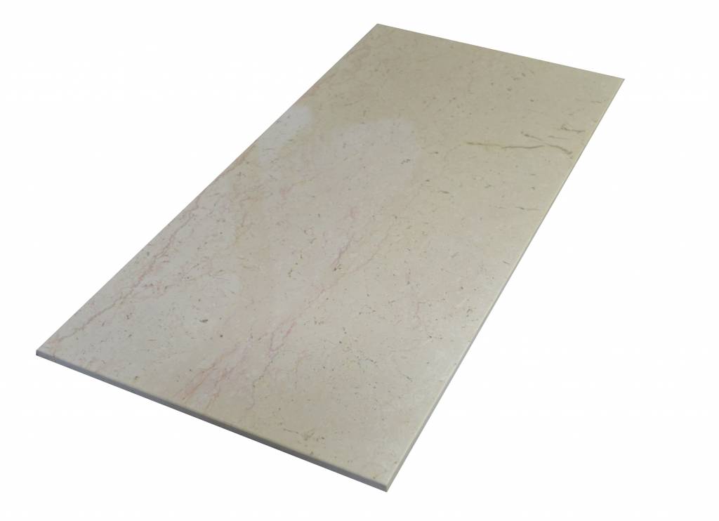 Trani Fiorito Marmorfliesen Poliert, Gefast, Kalibriert Premium Qualität in 61x30,5x1 cm