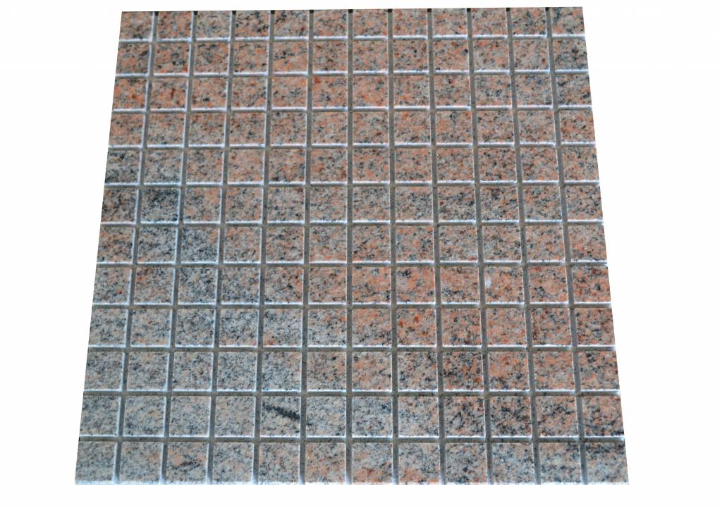 Multicolor Red Granit Mosaic tiles  in 30x30 cm