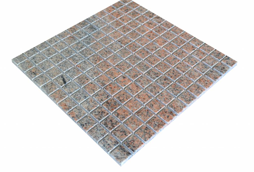 Multicolor Red Granit Mosaic tiles  in 30x30 cm