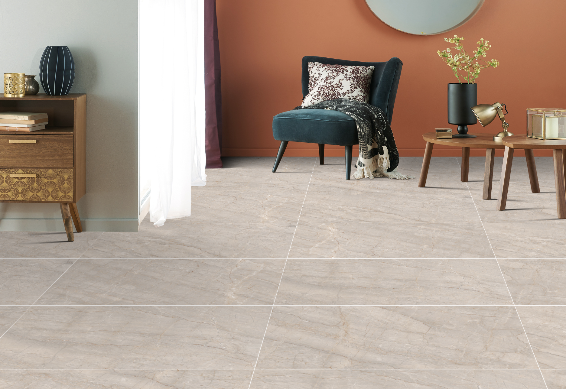 Bodenfliesen Velina Coin Poliert 60x120 cm