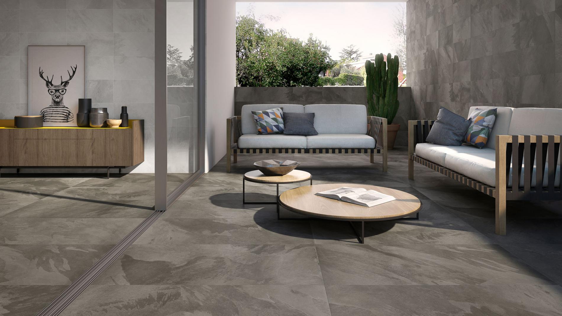 Bodenfliesen K.SLATE SILVER Matt 60x120 cm