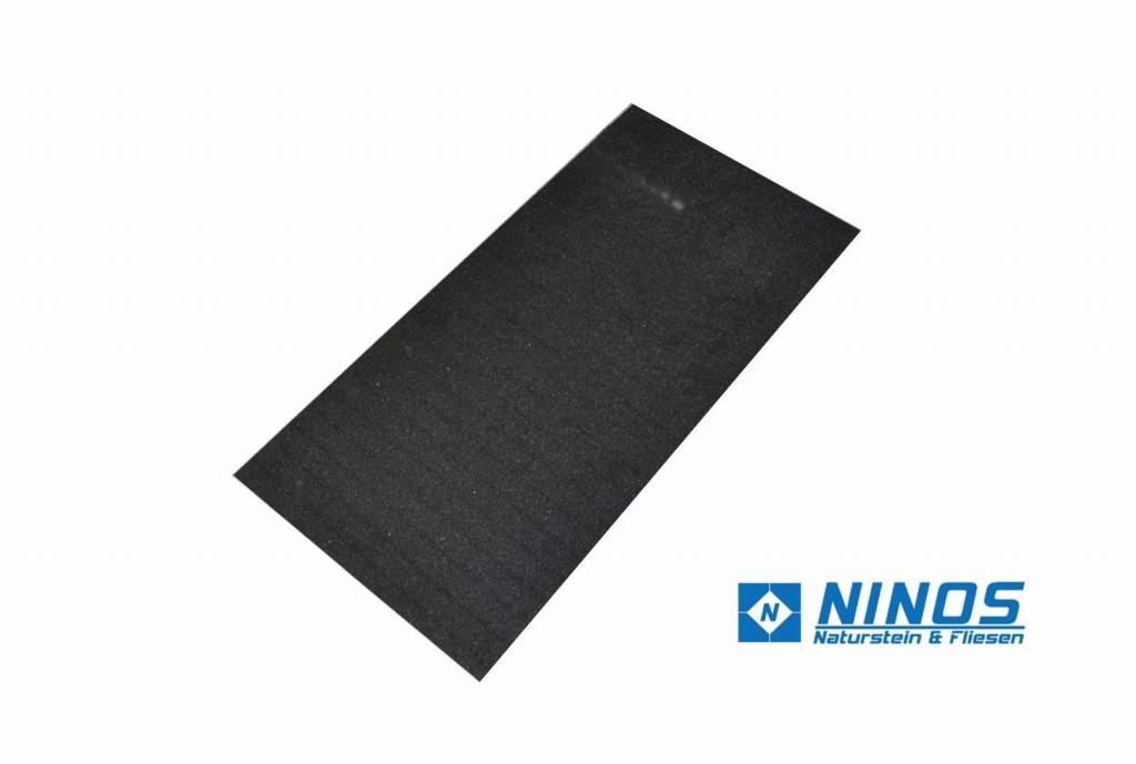 Nero Assoluto Granitfliesen Satiniert Premium Qualität in 61x61x1,2 cm