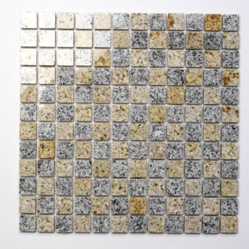 Padang Cristal Gelb Naturstein Mosaikfliesen  in 30x30 cm