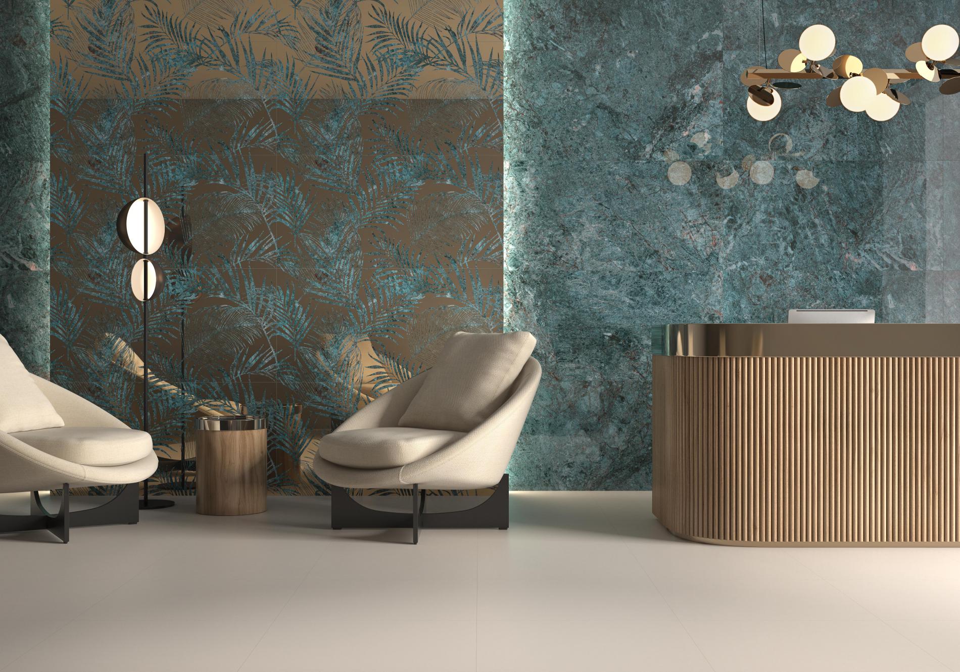 Bodenfliesen CR.LUX KIONIA AZZURRO LUX Poliert 60x120 cm