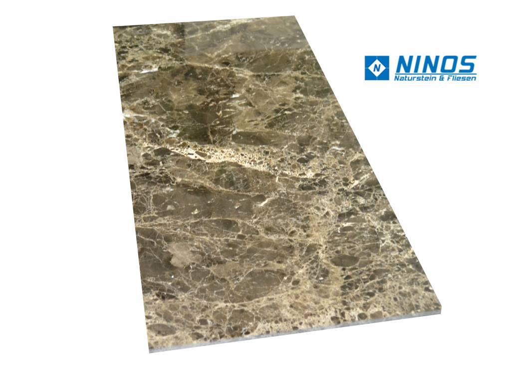 Emperador Marmorfliesen Poliert, Gefast, Kalibriert Premium Qualität in 61x30,5x1 cm