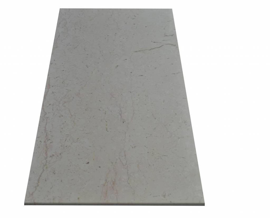 Trani Fiorito Marmorfliesen Poliert, Gefast, Kalibriert Premium Qualität in 61x30,5x1 cm