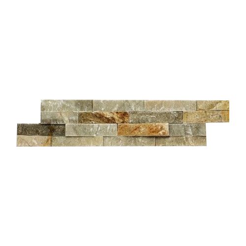 Brickstone Beige Quarzit Naturstein Verblender Wandverblender  in 55x15 cm
