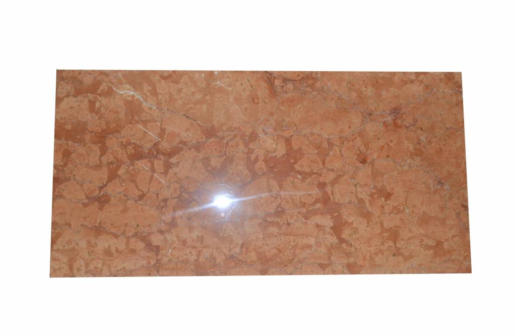 Rosso Verona Marmorfliesen Poliert, Gefast, Kalibriert Premium Qualität in 61x30,5x1 cm
