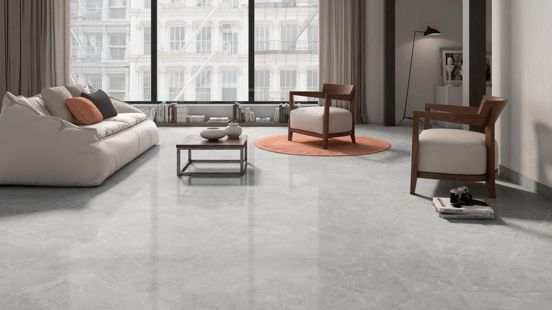 Bodenfliesen CR.ASCOLANO BEIGE Poliert 90x90 cm
