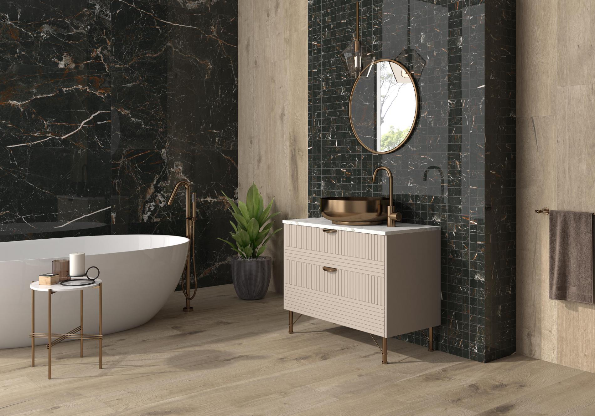 Bodenfliesen CR.LUX LAURANTS BROWN LUX Poliert 60x120 cm