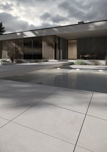  Carrelage Exterieur Feinsteinzeug Intense. GREY DEKOR REKT. 20MM MAT. 59,5X59,5  