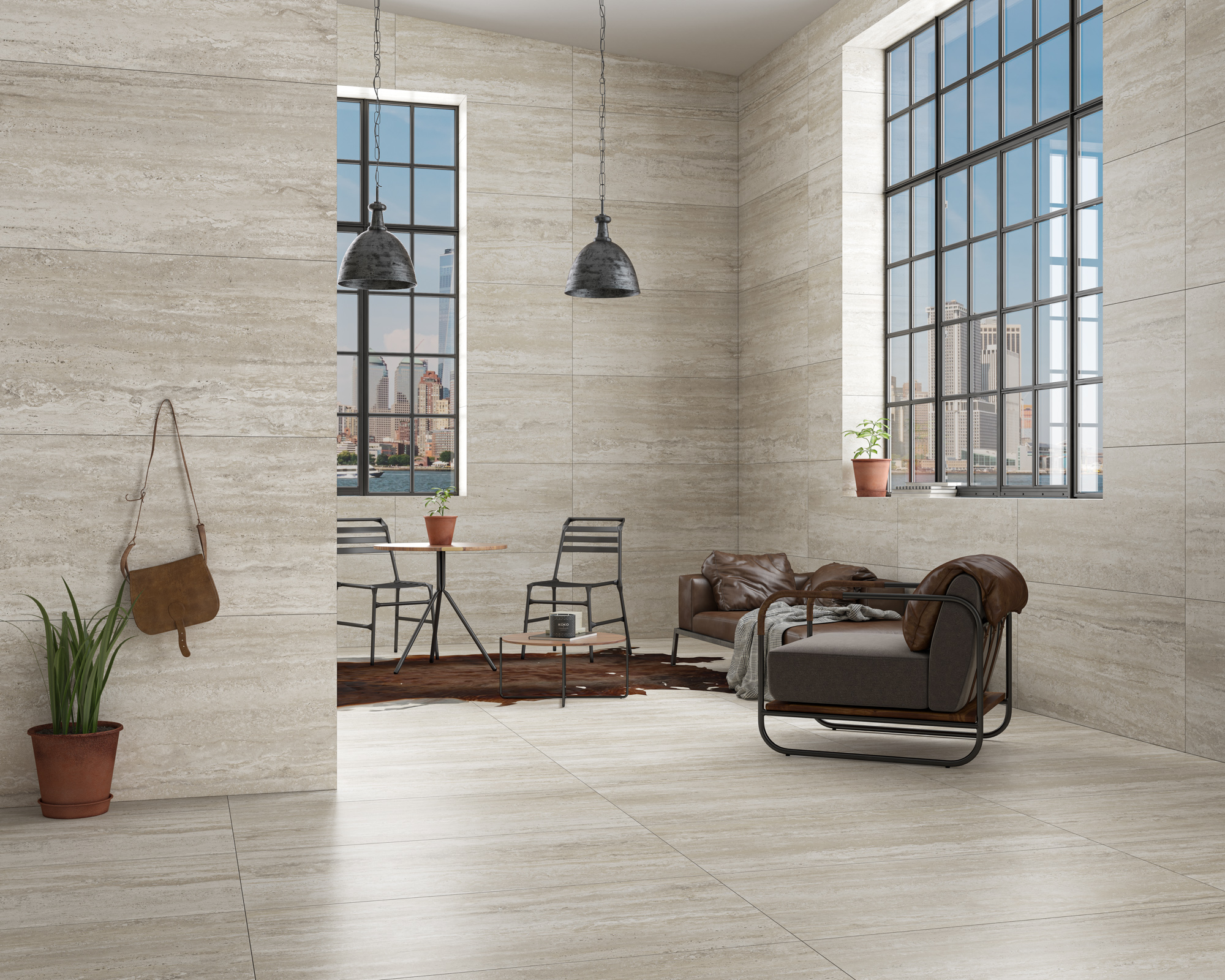 Bodenfliesen Travertino Valentino Beige Matt 60x120 cm