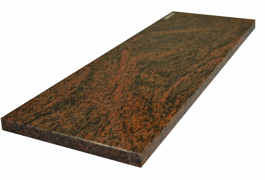 Multicolor Red 100x20x2 cm Parapet z kamienia naturalnego
