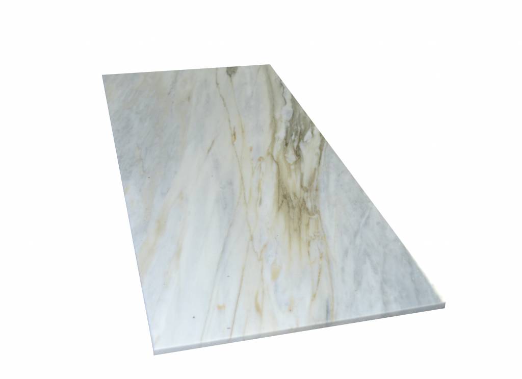 Calacatta Bluette Marmorfliesen Poliert, Gefast, Kalibriert Premium Qualität in 61x30,5x1 cm 