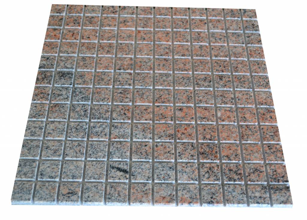 Multicolor Red Granit Mosaic tiles  in 30x30 cm