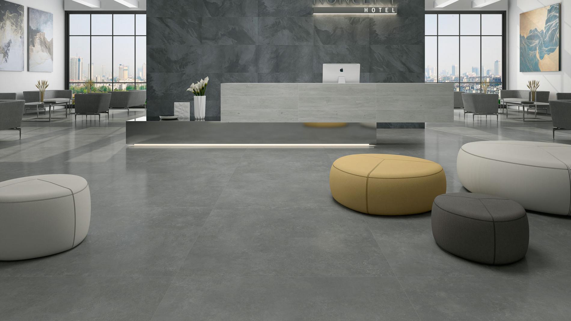 Bodenfliesen KONCEPT ARGENT Matt 120x120 cm