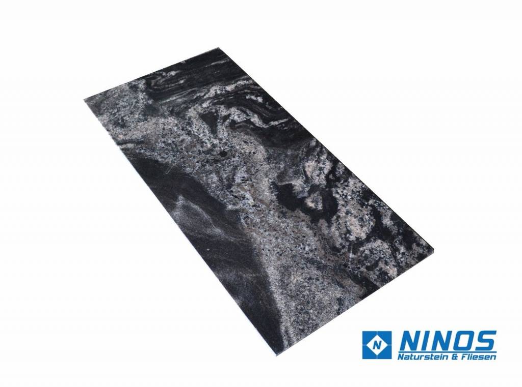 Black Forest Granitfliesen Geflammt Premium Qualität in 61x61x1,2 cm